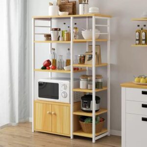 MUEBLE DE COCINA PORTA MICROONDAS CON GABINETE Y REPISA