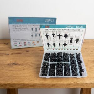KIT 240 CLIP BROCHE RETENCION PLASTICO