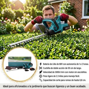 CORTADORA DE SETOS INALÁMBRICA (50cm)